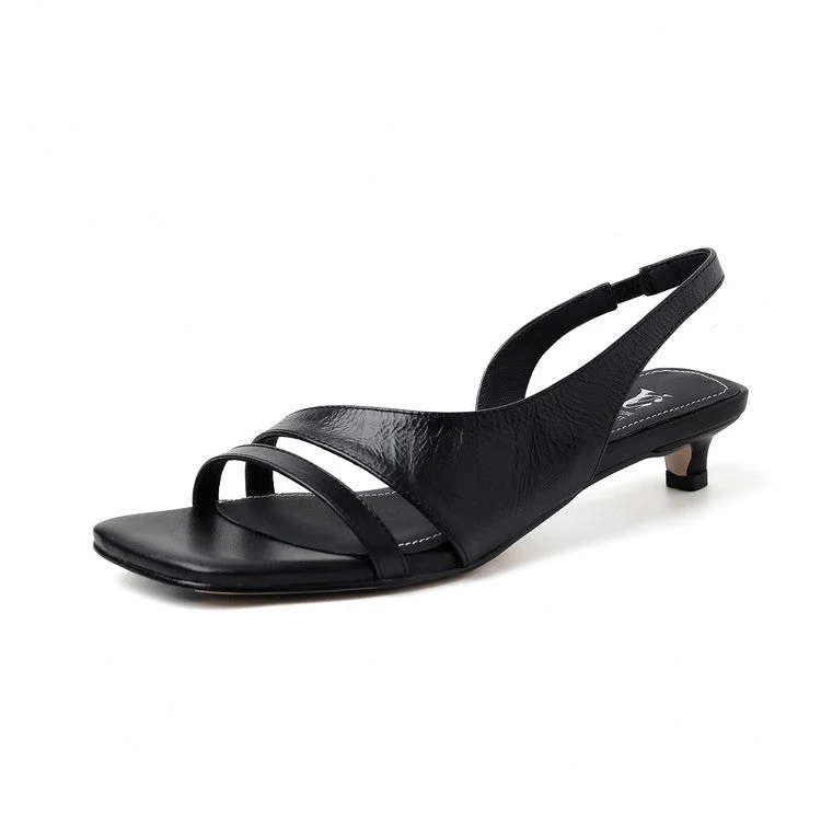 Estella | Sheepskin Lined Tie Strap Heels