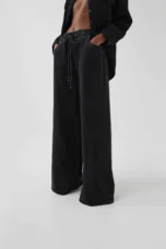 Mariange | Drawstring Wide Leg Denim Jeans