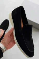 Henri | Apron Stitch Suede Loafers