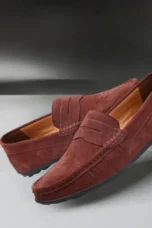 Étienne | Lined Suede Penny Loafers