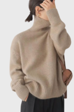 Helen | 100% Cashmere High Neck Sweater