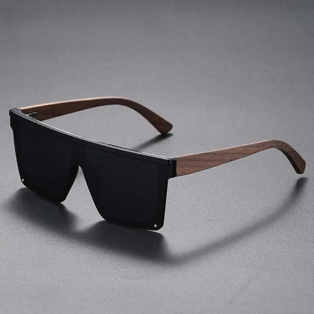 Bamboo Arm Polarized Sunglasses