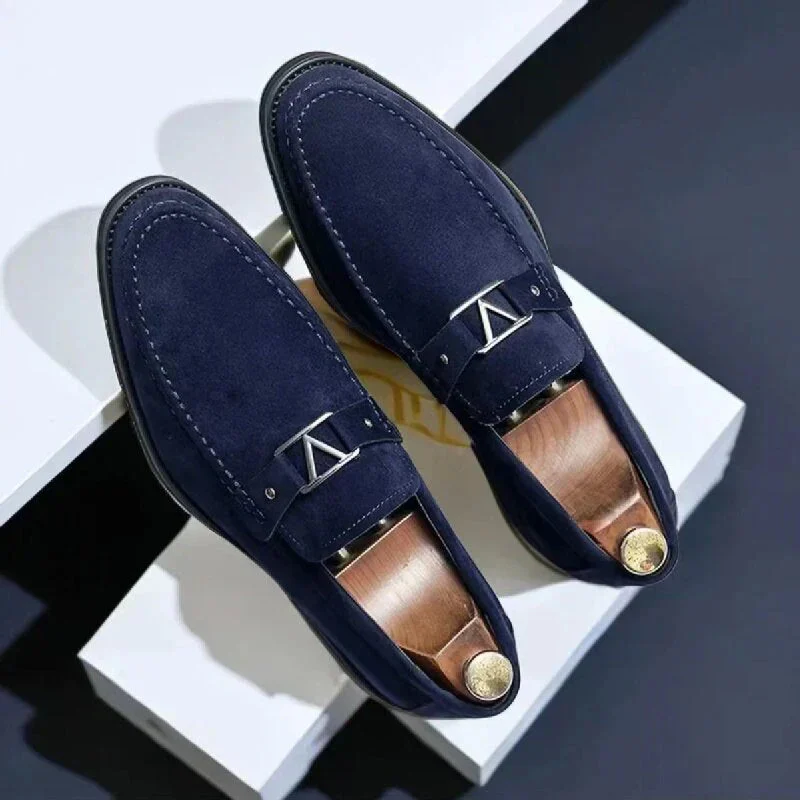 Denis | Buckled Suede Loafers