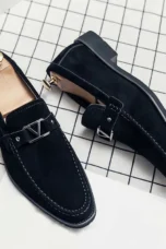 Denis | Buckled Suede Loafers