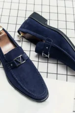 Denis | Buckled Suede Loafers