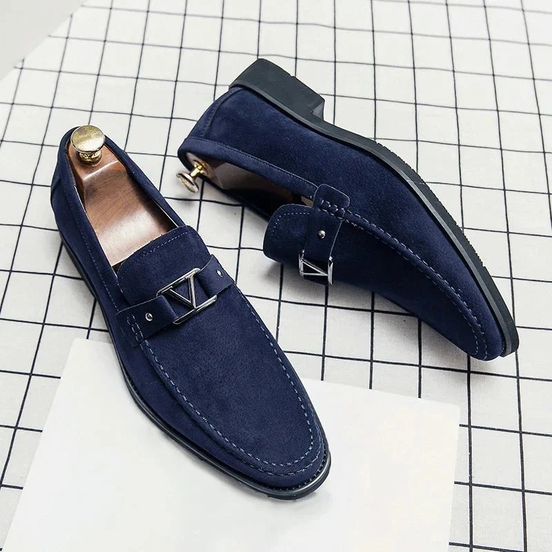 Denis | Buckled Suede Loafers