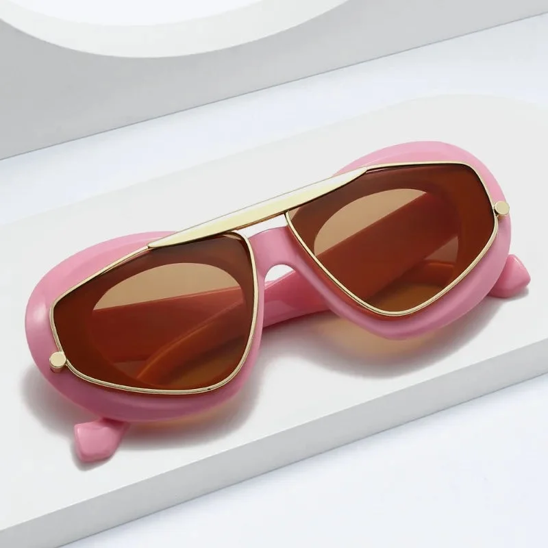Tinted Lens Slim Frame Sunglasses