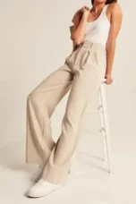 Liliane | High Waist Wide Leg Trousers