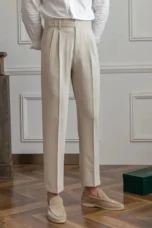 Agnes | High Rise Straight Leg Trousers