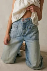 Modestine | Rigid Cotton Wide Leg Jeans