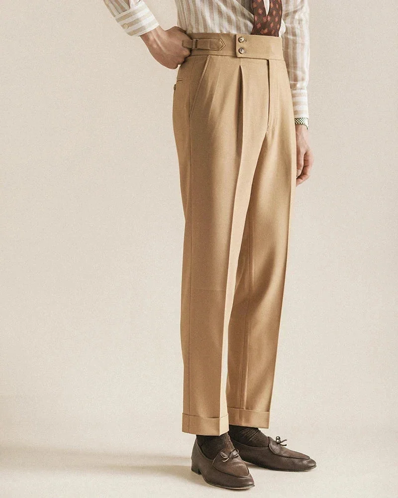 Carole | High Waist Pleated Trousers