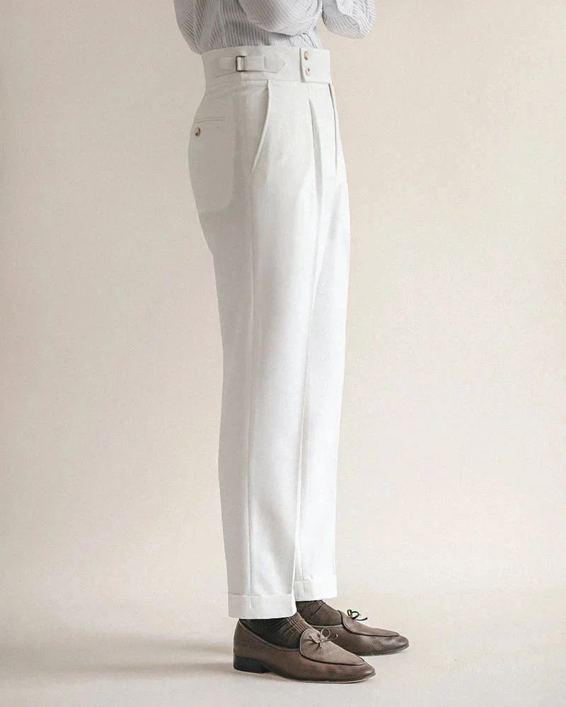 Carole | High Waist Pleated Trousers