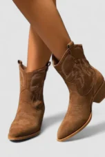 Lillian | Cushioned Suede Western Boots