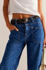 Modestine | Rigid Cotton Wide Leg Jeans