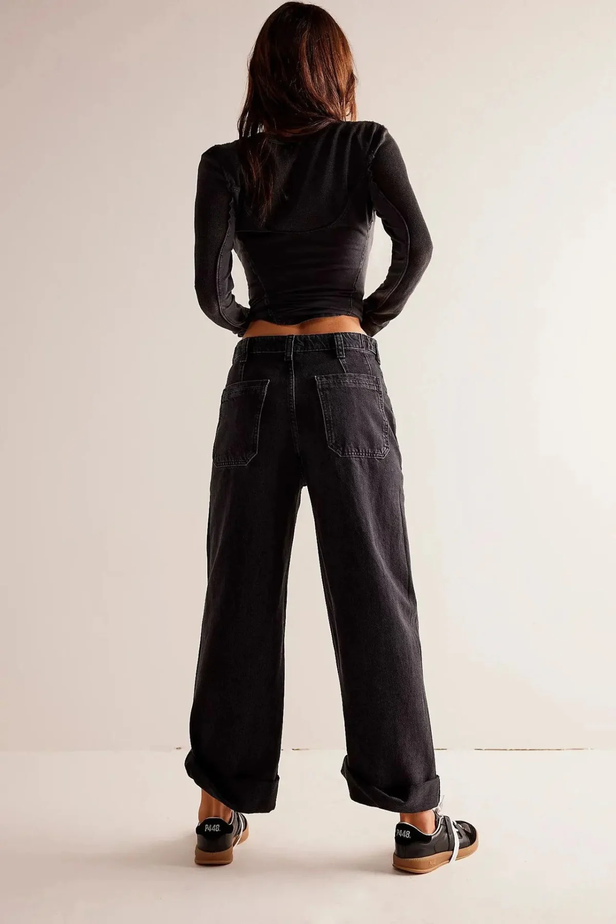 Modestine | Rigid Cotton Wide Leg Jeans