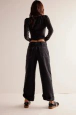 Modestine | Rigid Cotton Wide Leg Jeans