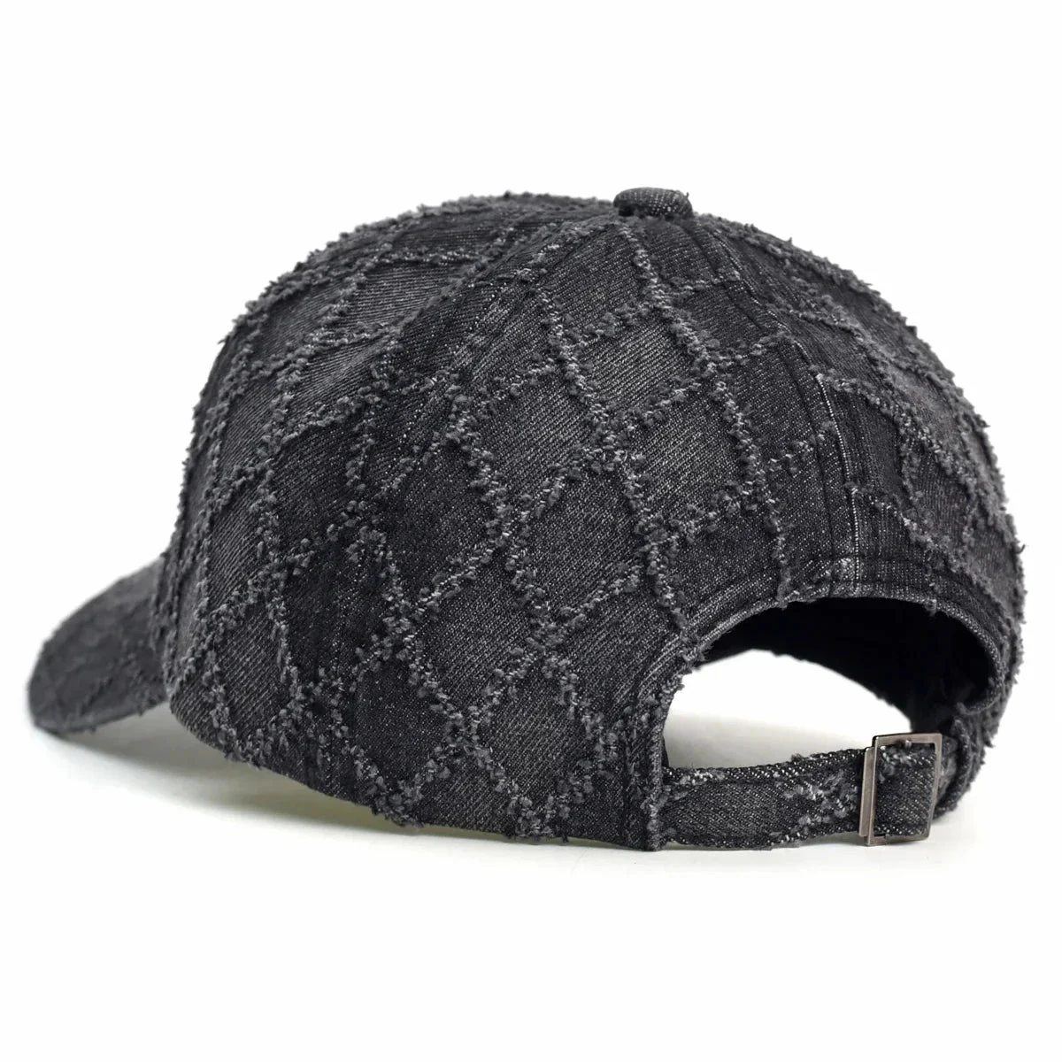 Diamond Stitch Denim Cap