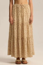 Vivian | 100% Cotton Drawstring Maxi Skirt