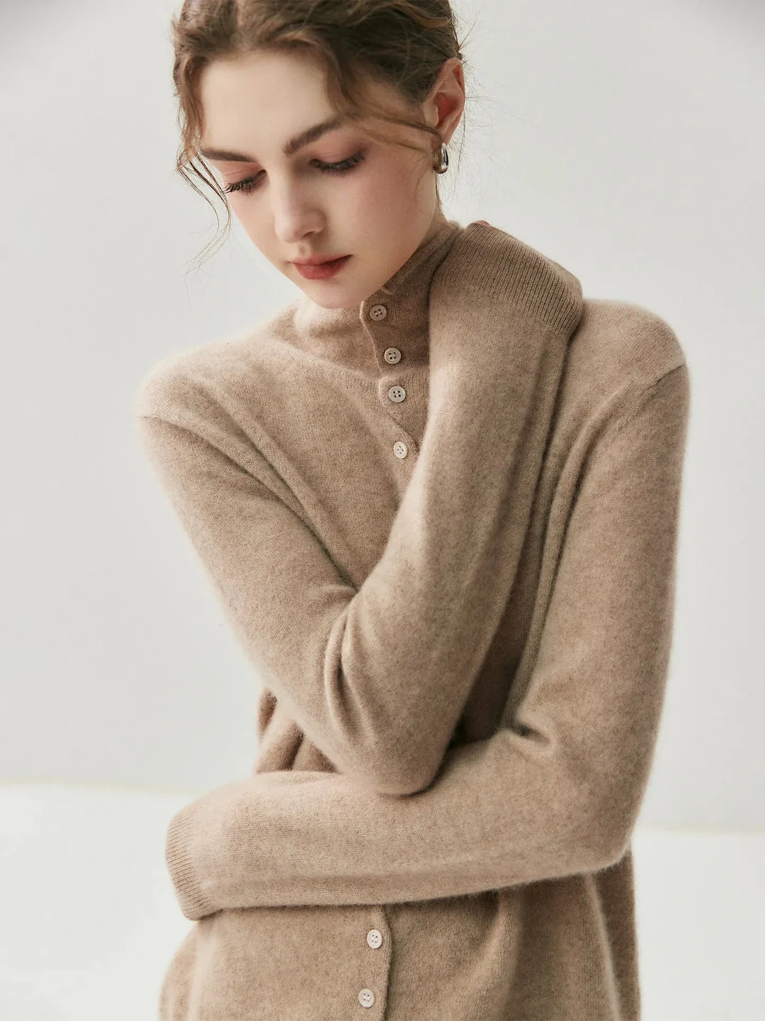 Albertine | Cashmere Button Cardigan