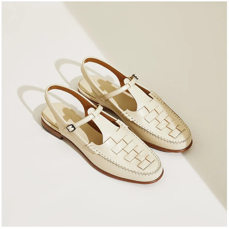 Peggy | Italian Leather Slingback Sandals