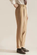 Carole | High Waist Pleated Trousers