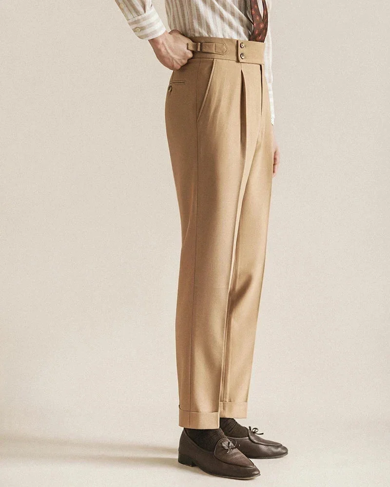 Carole | High Waist Pleated Trousers