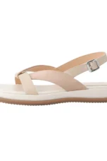 Maximilienne | Leather Low Platform Sandals