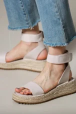 Zulma | Leather Strap Platform Espadrilles