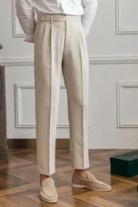Agnes | High Rise Straight Leg Trousers