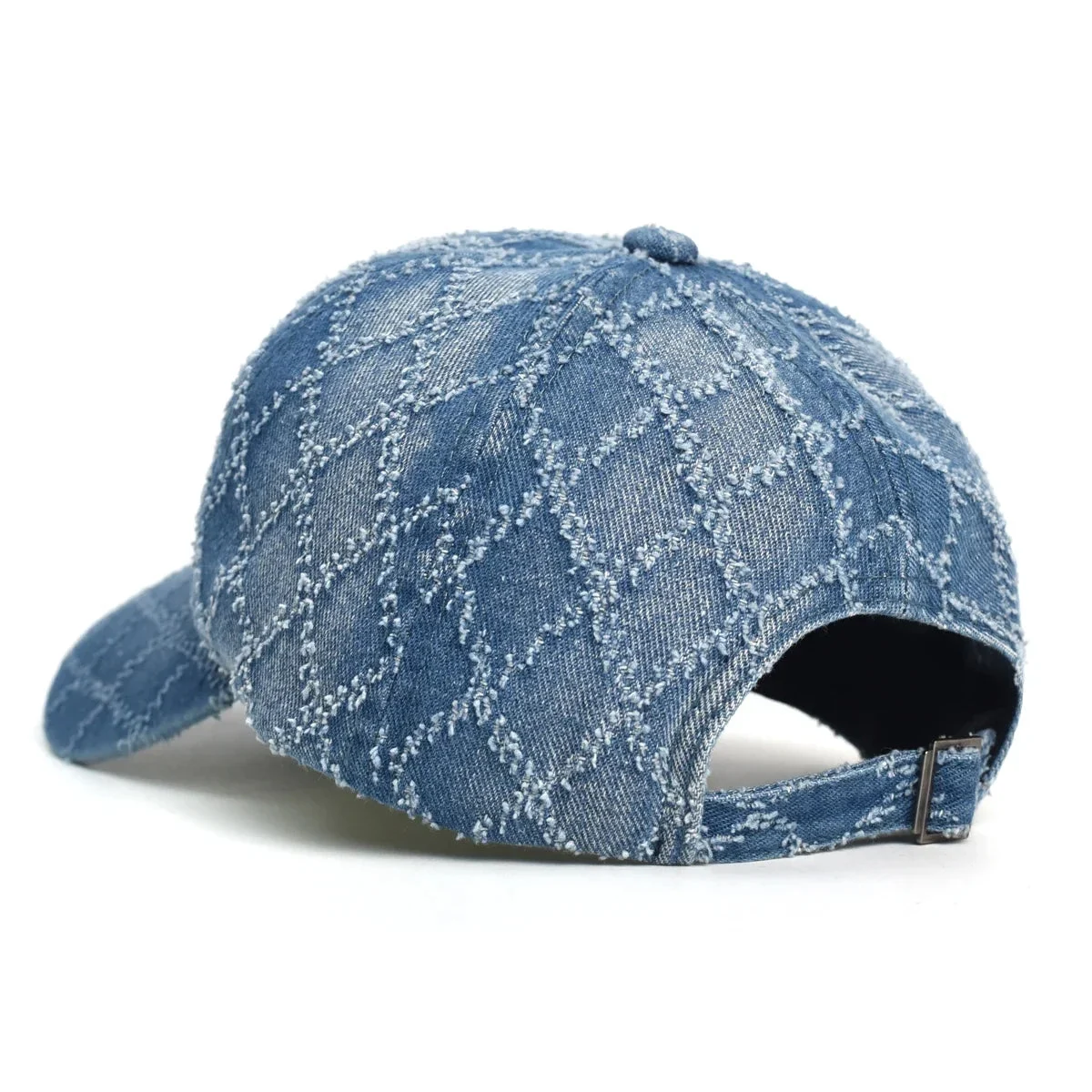 Diamond Stitch Denim Cap