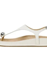 Eudora | Metal Trim Ankle Strap Flats