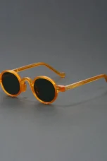 Translucent Round Acetate Sunglasses
