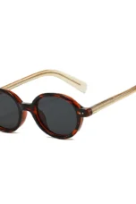 Round Acetate Sunglasses, Gradient Tint