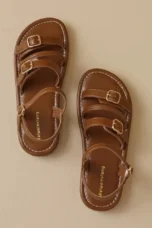 Mabel | Triple Buckle Leather Sandals