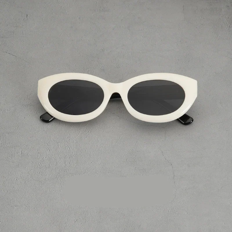 Thick Rim Round Sunglasses