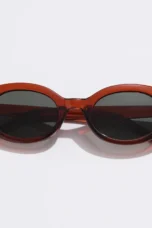 Tortoiseshell Oval Sunglasses