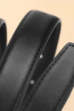 Full Grain Leather Crescent Buckle Belt