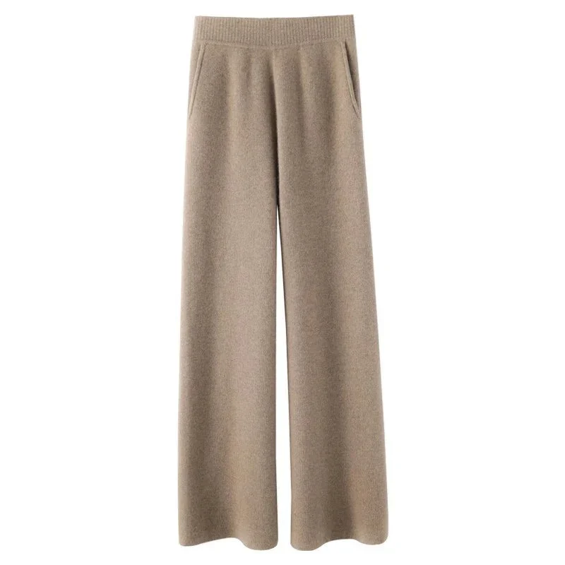 Hedwige | High Waist Cashmere Blend Pants