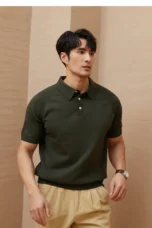 Barnabé | Fine Knit Button Down Polo