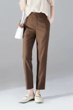 Josee | Tapered Ankle High Waist Trousers