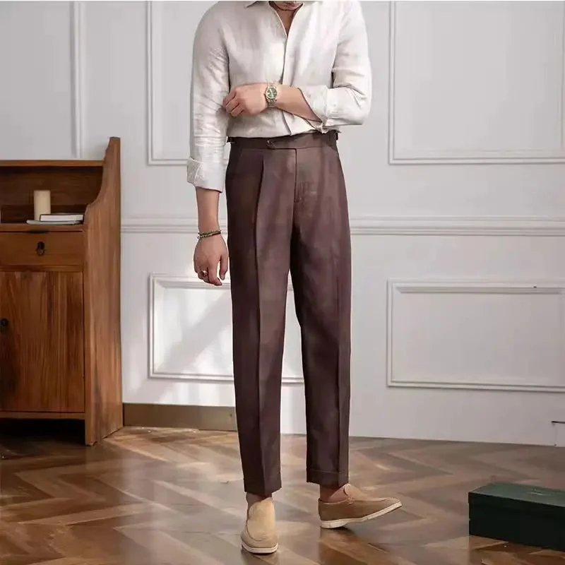 Mildred | 100% Linen High Waist Trousers