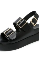Cesarine | Double Buckle Platform Sandals