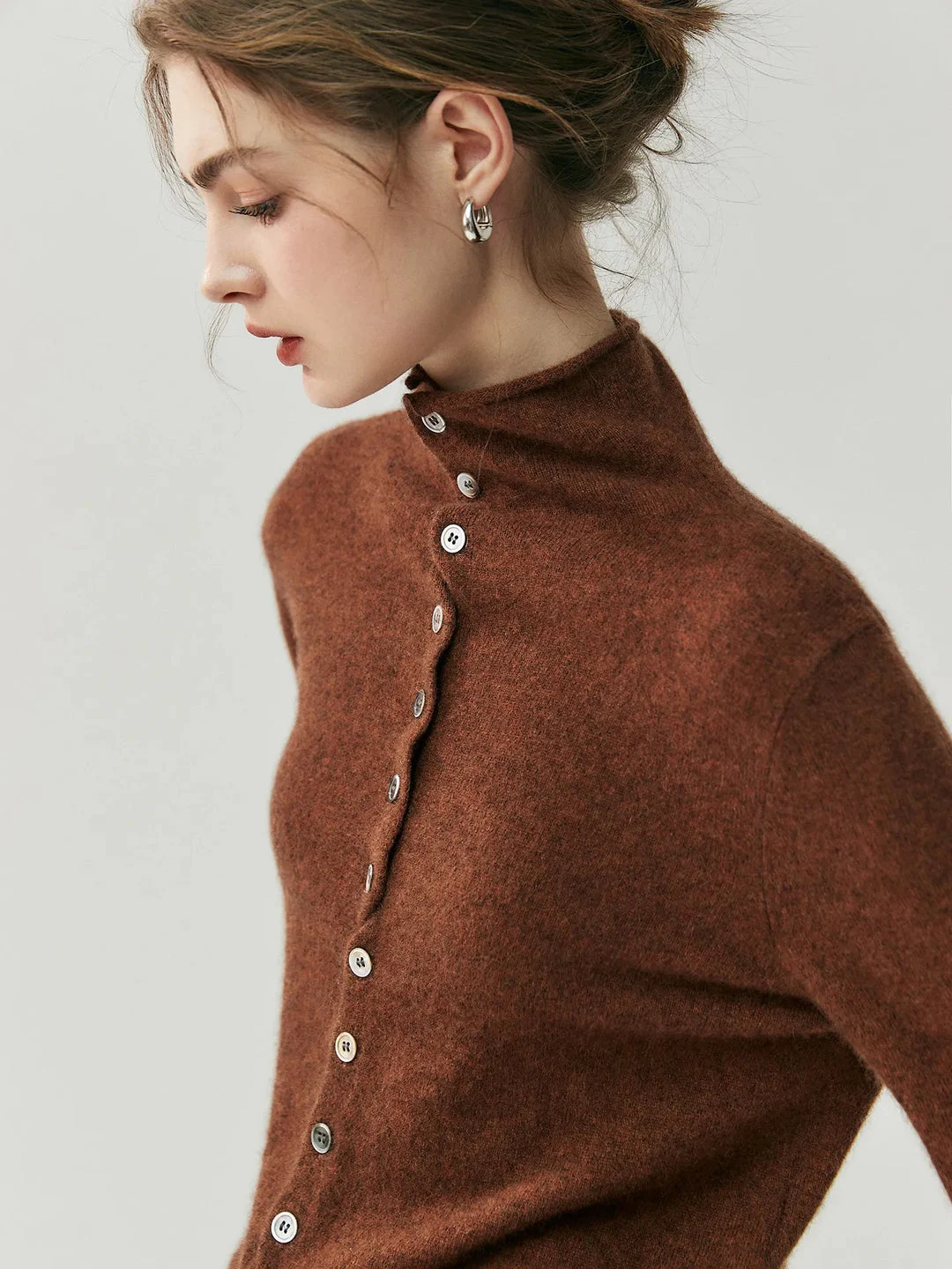 Albertine | Cashmere Button Cardigan