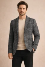 Gordon | Check Plaid Tweed Blazer