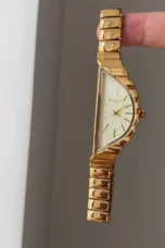 Asymmetric Gold-Tone Quartz Watch