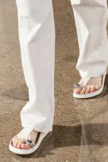 Eudora | Metal Trim Ankle Strap Flats