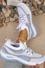 Lucille | Padded Collar Two Tone Sneakers
