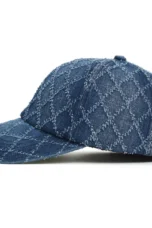 Diamond Stitch Denim Cap