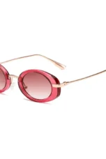 Oval Polarized Sunglasses, Gradient Tint