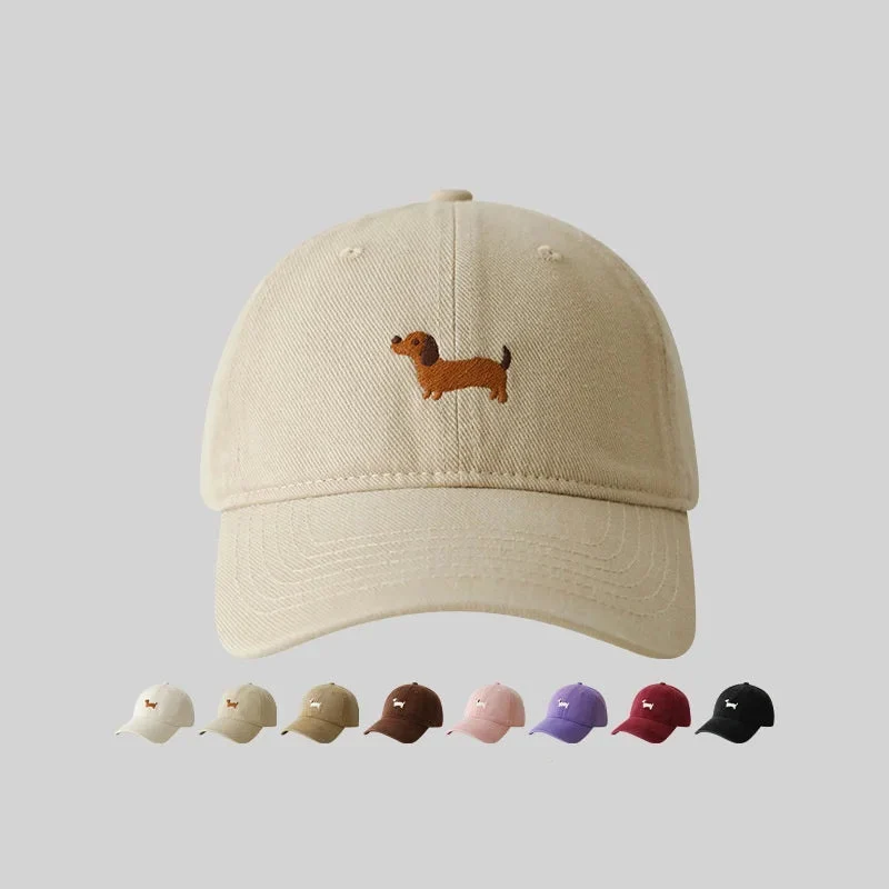 Embroidered Dachshund Baseball Cap